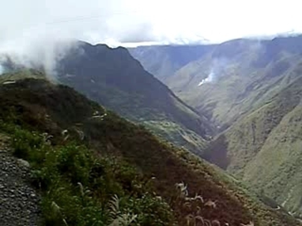 Vue de la Route de la Mort