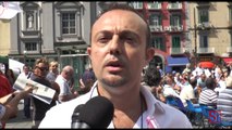 Napoli - Inceneritore e Boldrini, parlamentari M5S in piazza Dante -2- (14.09.13)