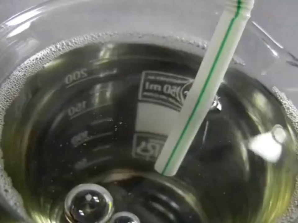 Antiblasen von oben - Zeitlupe