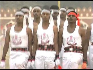 Army force showing some stunts