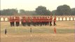 BSF jawans synchronizing with music performs a march past