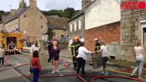 Maisons ravagés par un feu - Incendie
