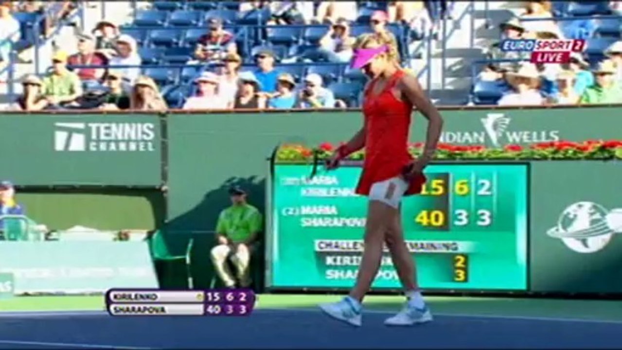 Maria Kirilenko - Maria Sharapova (Indian Wells 2012 - sferturi) Part 3