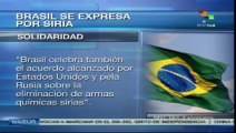 Brasil se congratula del acuerdo entre Rusia y EE. UU. sobre Siria