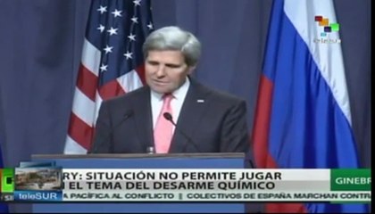 Fijan plazo Rusia y EE.UU. para que Siria entregue armas químicas