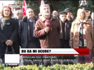 Abdullah Gül onayladı İstiklal Savaşı Şehit Anıtı kaldırıldı