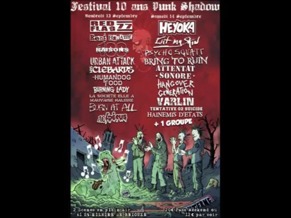 Les 10 ans du Punk Shadow, les 13 et 14 septembre 2013.