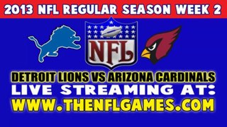 Watch Detroit Lions vs Arizona Cardinals Game Live Internet Stream