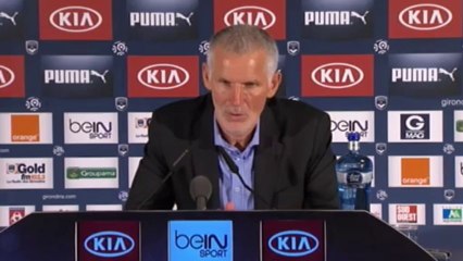 Conférence de presse après Bordeaux-Paris SG
