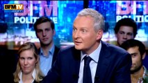 BFM Politique: l'interview de Bruno Le Maire par Anne Cabana du journaliste du Point - 15/09