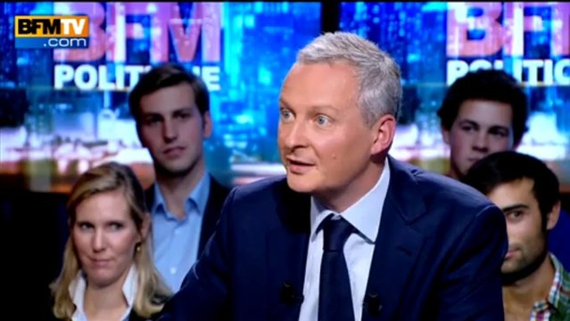 BFM Politique: l'interview de Bruno Le Maire par Anne Cabana du journaliste du Point - 15/09