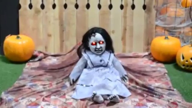 LUNGING GRAVEYARD BABY SCARY HALLOWEEN ANIMATRONIC ANIMATED PROP FOR 2013