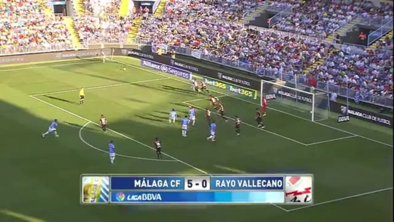 Málaga 5 Rayo Vallecano 0