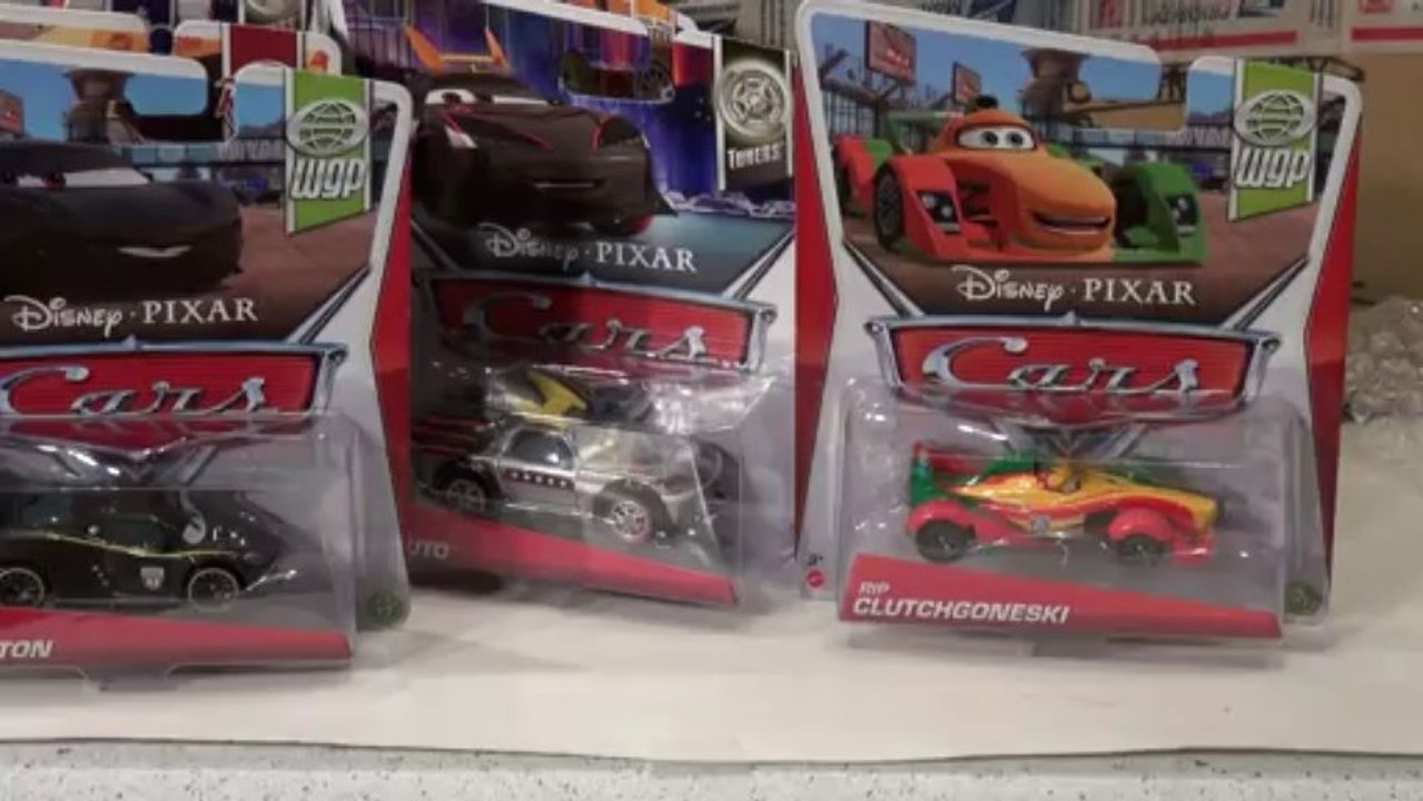 Disney Pixar Cars2 Rip Clutchgoneski , body shop Ramone , Flo  and other new Cars from Cars and cars