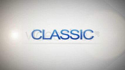 Classic Clean 3d Opener - After Effects Template