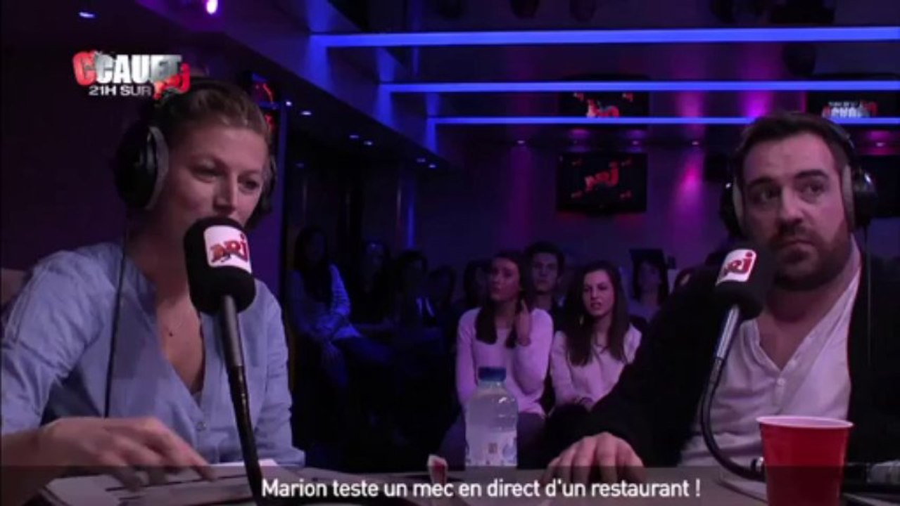 Marion teste un mec en direct d'un restaurant ! - C'Cauet sur NRJ