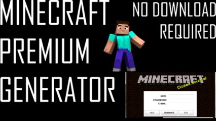 Minecraft Premium Generator [WEB BASED] [NO DOWNLOAD REQUIRED]