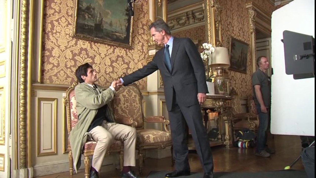 Making-of du tournage du film "Quai d'Orsay"