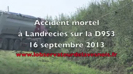 Accident mortel à Landrecies