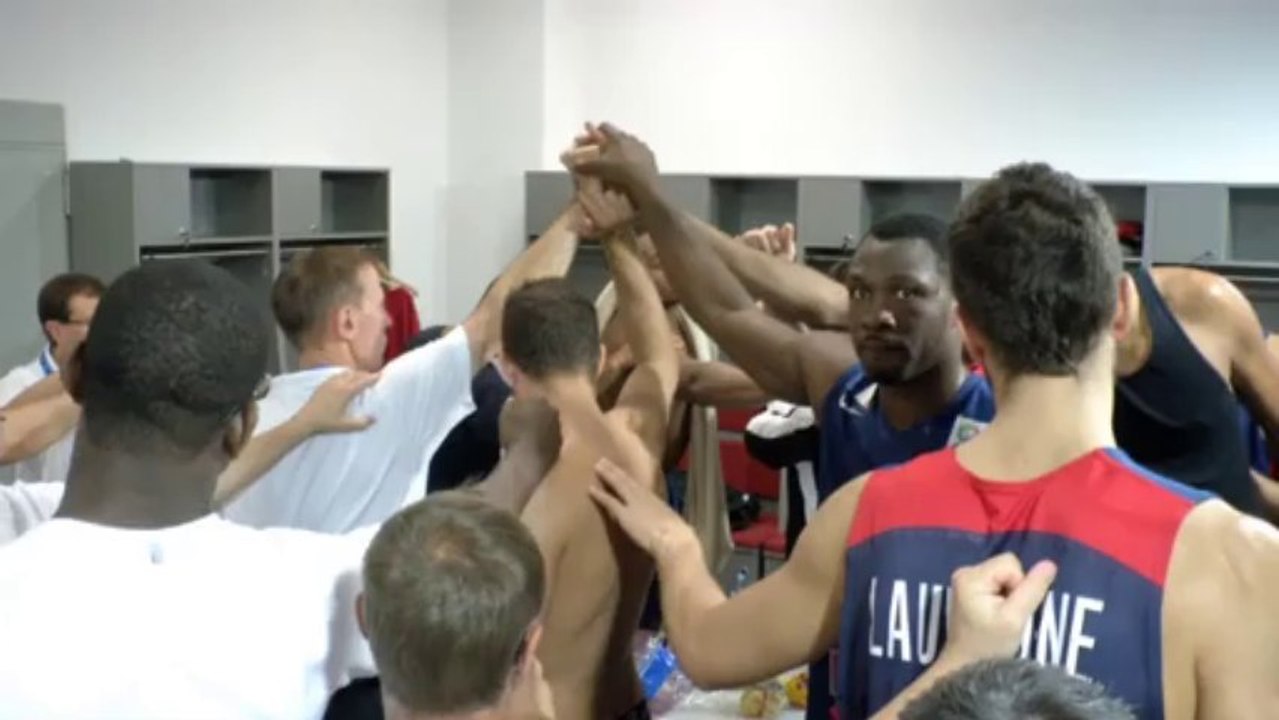 2013-09-16 La Minute Inside - Réactions d'après-match de Nando De Colo, Alexis Ajinça et Flo Piétrus