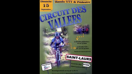 Rando VTT - Circuit des Vallées à Saint Laurs 2013.