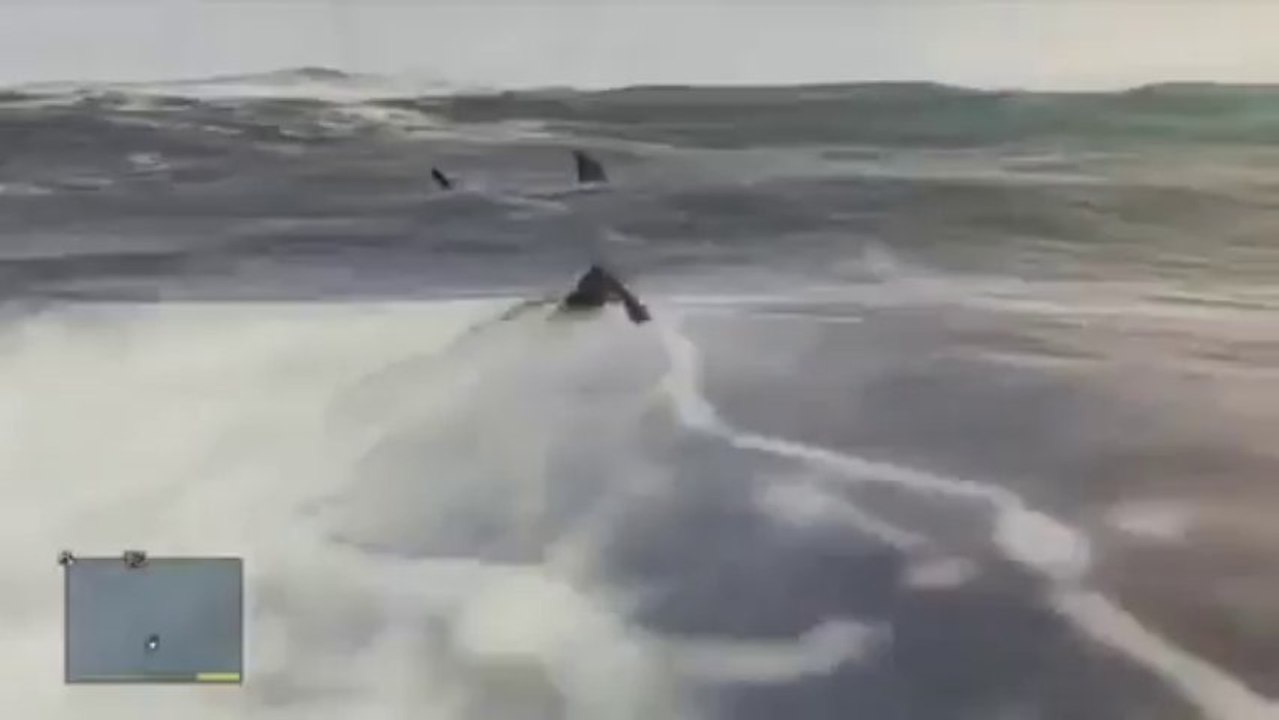 GTA5 gameplay shark attack underwater archivement NO SPOIL