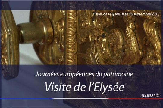 Les Journées européennes du patrimoine à l'Élysée comme si vous y étiez