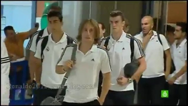 Cristiano Ronaldo Gareth Bale Isco Modric Casillas Airport Manises