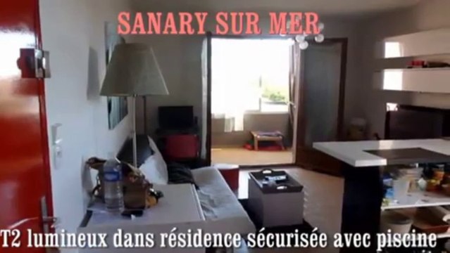 IMMOBILIER SANARY VENTE APPARTEMENT T2 dans residence securisee avec piscine en dernier etage