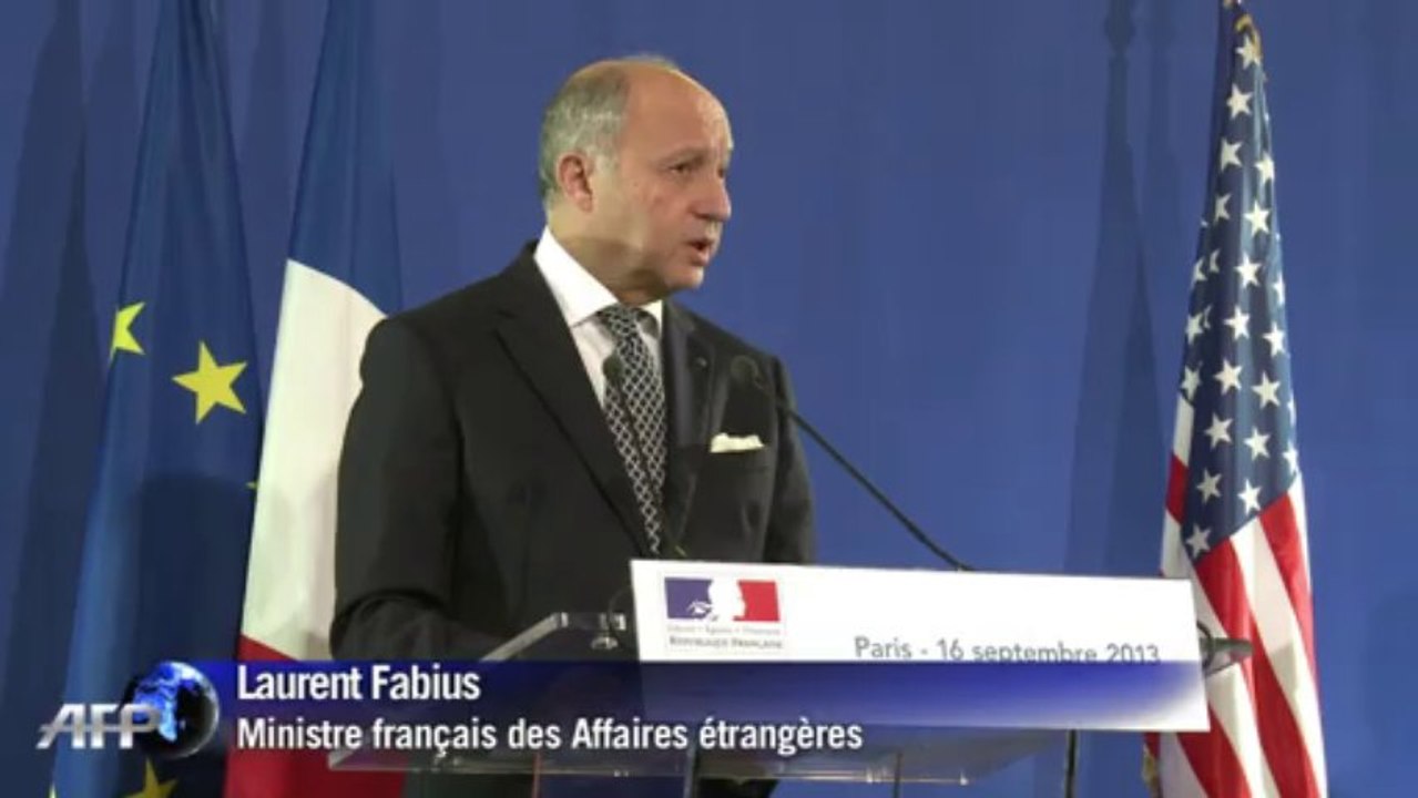 Fabius : "Nous voulons une résolution forte" sur la Syrie