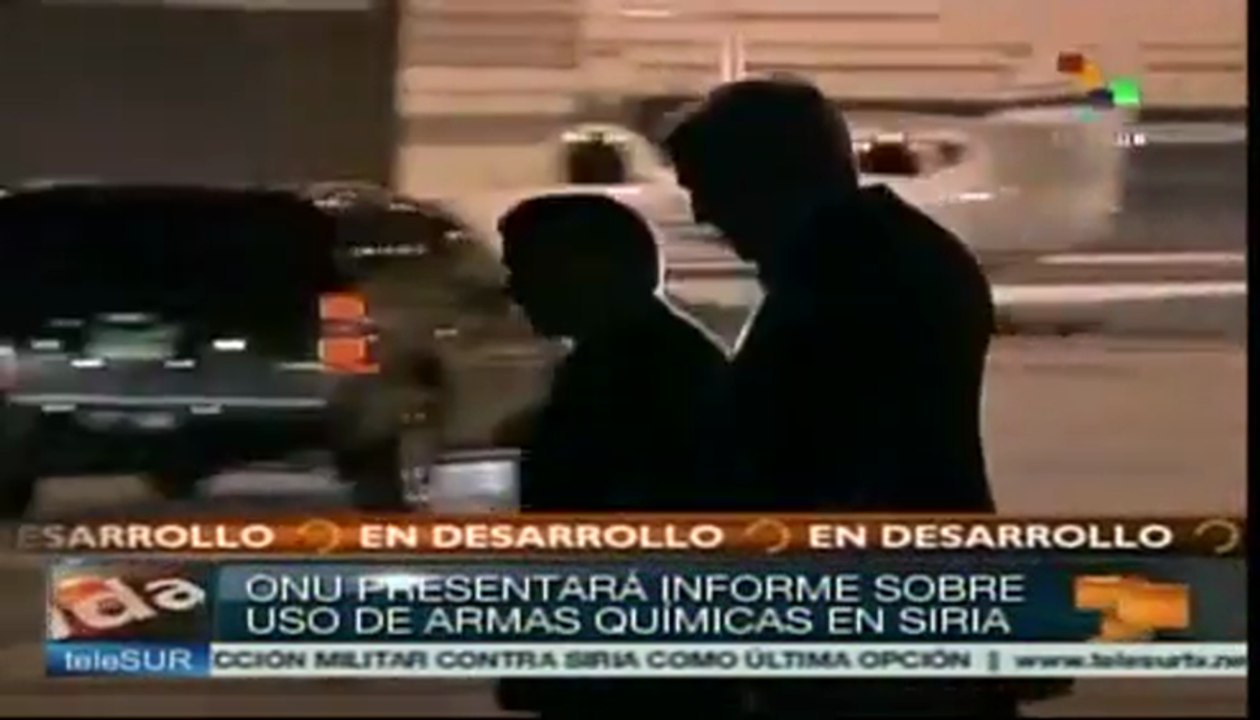 ONU presentará informe sobre uso de armas químicas en Siria