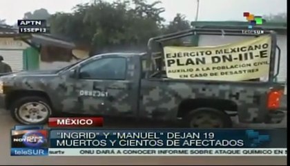 Dejan tormenta y huracán 23 muertos en México