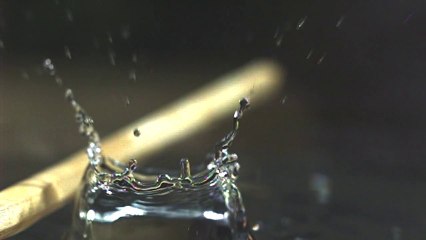 Slow motion water Macro drops and bucket dumps
