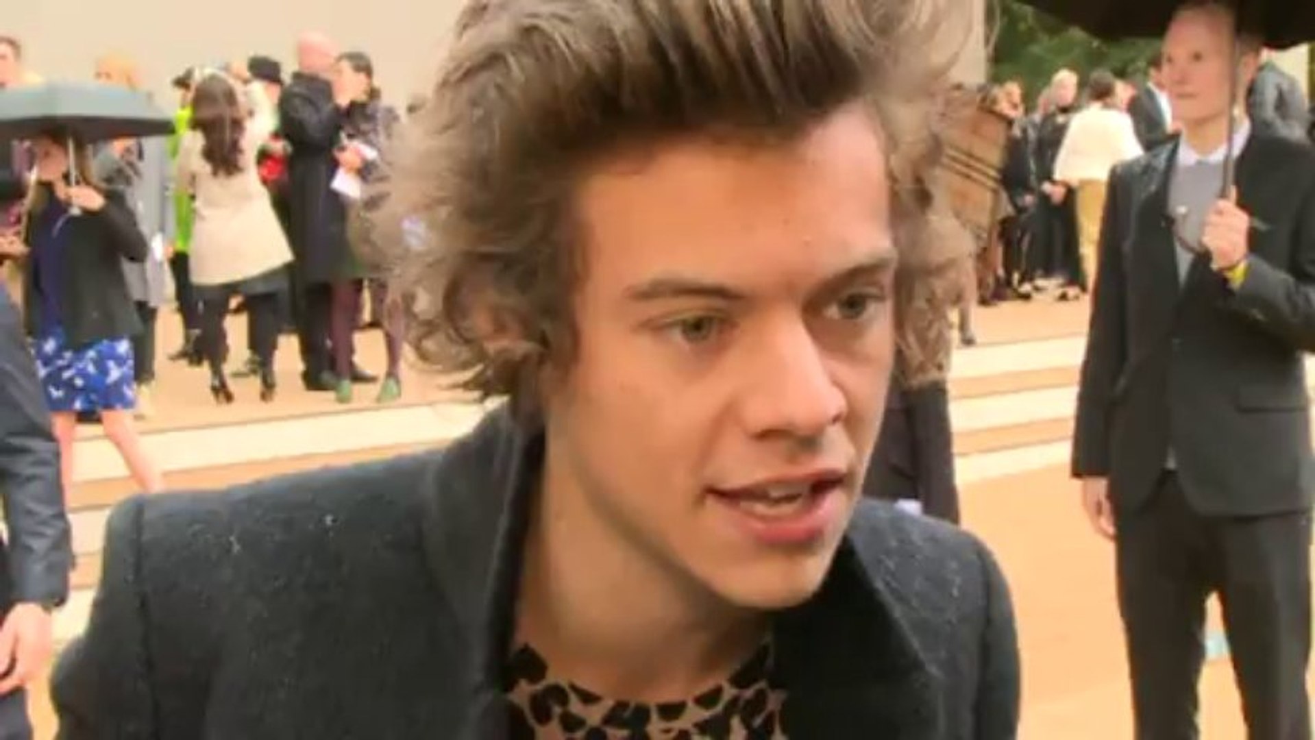 Burberry: Harry Styles interview at the Burberry show