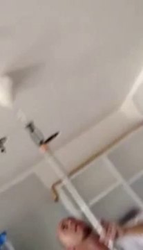 How to apply ceiling paint using roller by Maverick Painting Diego