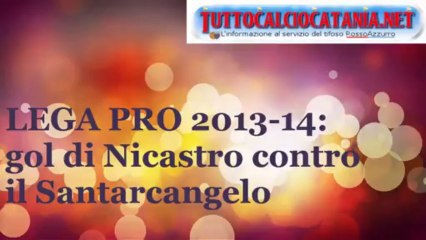 SANTARCANGELO 1-1 RIMINI: gol di Nicastro