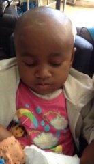 Onja après sa 2nde opération à l'HJRA