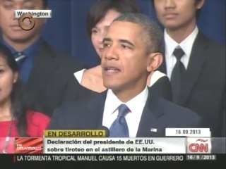 Obama condena "acto cobarde" en instalaciones navales de Washington DC