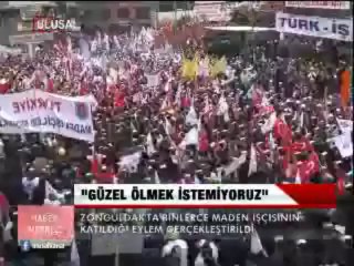 ZONGULDAK'TA MADENCİ EYLEMİ