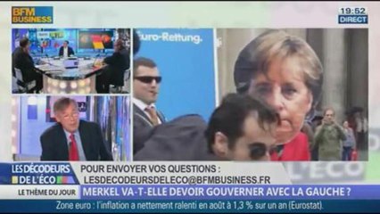 Merkel va-t-elle devoir gouverner avec la gauche ? dans Les décodeurs de l'éco - 16/09 3/5