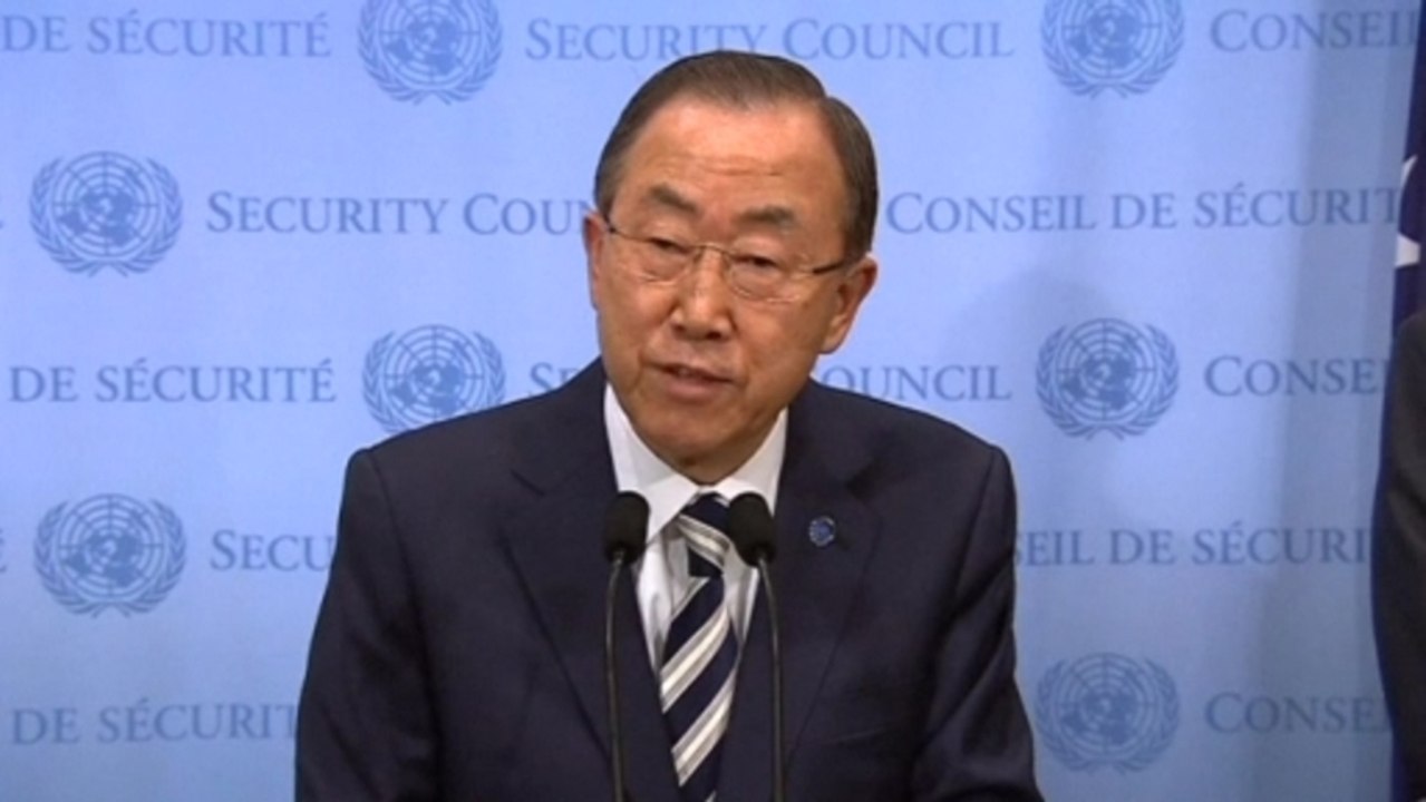 U.N. chief calls Syrian attack "worst use of WMD in the 21st century"