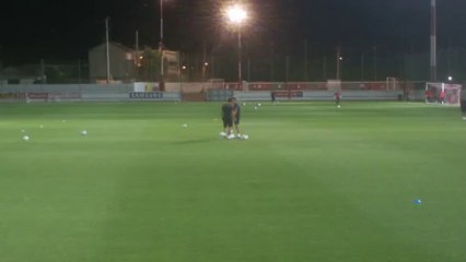 Μίτσελ και Βίκτορ στην προπόνηση της Δευτέρας (16/9/2013)