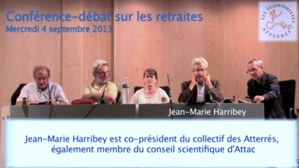 Conférence-débat sur les retraites 1/5 - Séminaire #1