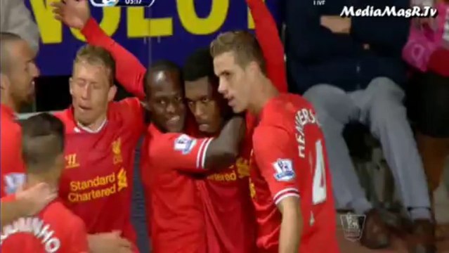 هدف ليفربول الأول في سوانزي سيتي - الأسبوع 4 - 16/9/2013