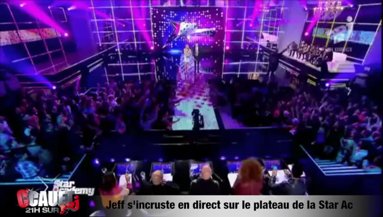 Cauet envoie Jeff s'incruster sur le plateau de la Star Ac - C'Cauet sur NRJ