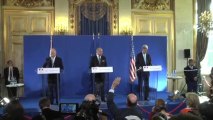 Conférence de presse conjointe de Laurent Fabius, John Kerry et William Hague (16 septembre 2013)