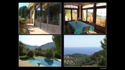 VILLA à vendre - Eze Village (06360) - Vue Mer et château médiéval - Piscine - terrasses - 8 pièces - 300 m²