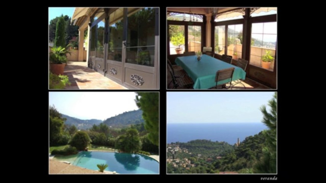 VILLA à vendre - Eze Village (06360) - Vue Mer et château médiéval - Piscine - terrasses - 8 pièces - 300 m²