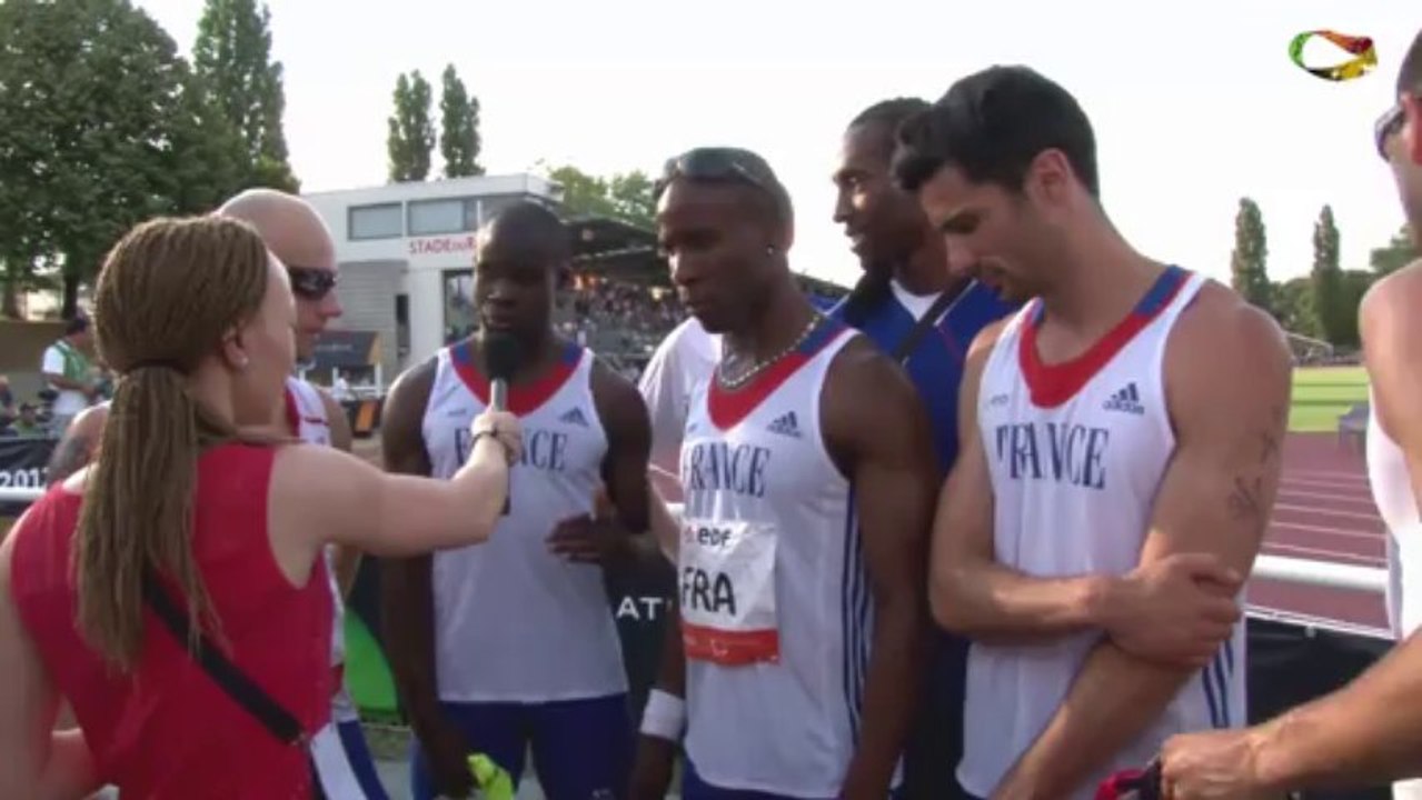 Relayeurs de l'équipe de France 4x100 - T11/T13