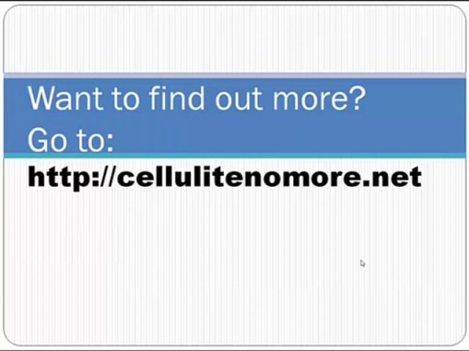 How to get rid of cellulite tip 4